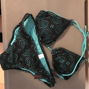 Black And Turquoise bikini